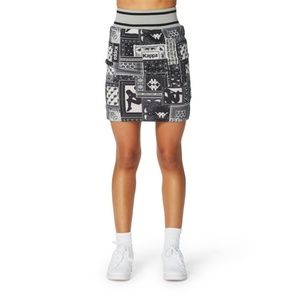 Kappa Authentic Antanifosty Womens Mid Thigh Skirt Black 361717W-GA4 NEW Sz L